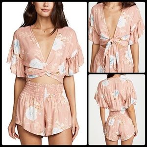 Winston White Peony Aurora Romper NWT